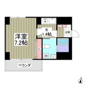 Studio Flatの間取り画像