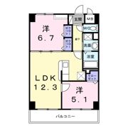 ビッグイースト ツーの間取り画像