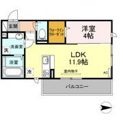 クレールオッツ谷山中央の間取り画像