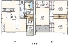 オランジュベール川尻 D棟の間取り画像