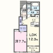 カトル セゾン Aの間取り画像