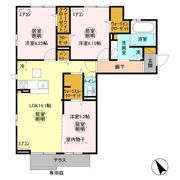 エスポワール上村AB Aの間取り画像