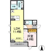 Dフラット乞田の間取り画像