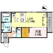 エクセルコート野々市 A棟の間取り画像