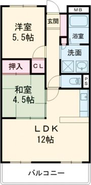 クレアヤマモトの間取り画像