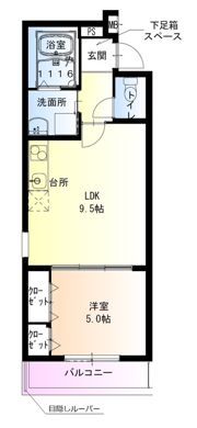 フジパレス吹屋町EASTの間取り画像