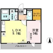サブリナガーデン東根の間取り画像