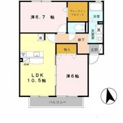 サンヴィレッジ田尻 A棟の間取り画像
