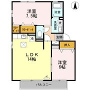 グレイスフル屋島 B棟の間取り画像