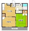 一万城マンションの間取り画像