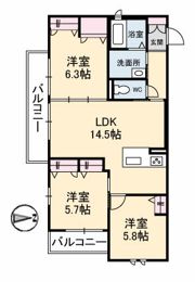 ヴァンレーベの間取り画像