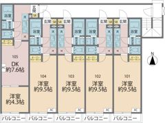 カインドネス所沢青葉台の間取り画像