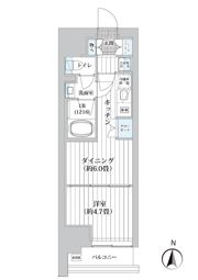 ライオンズフォーシア清澄白河の間取り画像