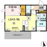 DーROOM西熊本駅の間取り画像