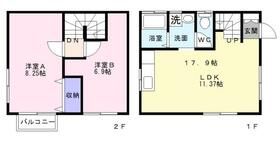 フレンズハウス津田東Bの間取り画像