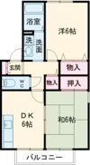 エクセレント松下B棟の間取り画像