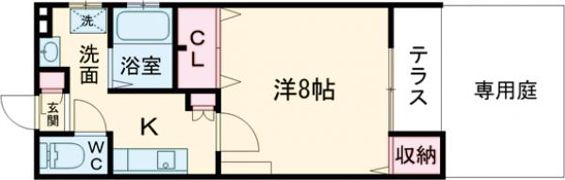オーシャン髙田の間取り画像