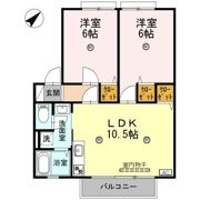 ウィンディアおだ Aの間取り画像