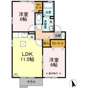 クワトロ ピーチ タウン ⅠⅡⅢⅣの間取り画像