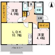 ロイヤルマンション1号棟の間取り画像