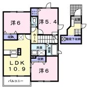 プロムナードⅠの間取り画像