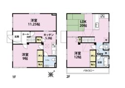 鶴舞4丁目戸建貸家の間取り画像