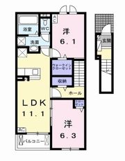 DICE－KⅡ（ダイスケーⅡ）の間取り画像