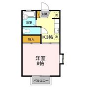 ライトハウス ⅠⅡの間取り画像