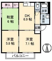 グリーンウッド瀬野南 B棟の間取り画像