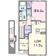 ハルメゾン αの間取り画像