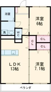 リリーヴィレッジCRESTの間取り画像