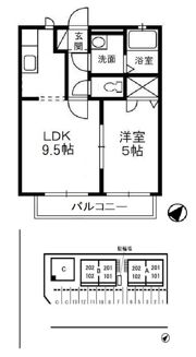 グリーンパーク Bの間取り画像