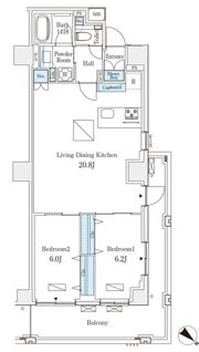 オーパスレジデンス南青山の間取り画像