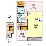 ロイヤルタウンKG C棟の間取り画像