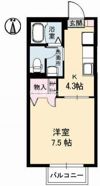 ハイツ You－wa B棟の間取り画像
