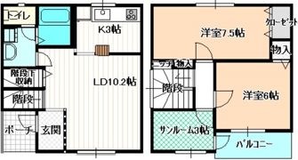 ヴェールトワの間取り画像
