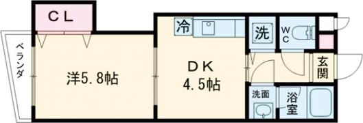 エンジェルコート白川の間取り画像