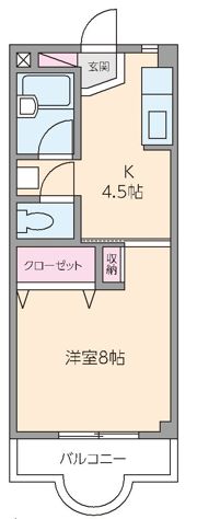 サンレント朝日の間取り画像