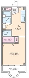 サンレント朝日の間取り画像