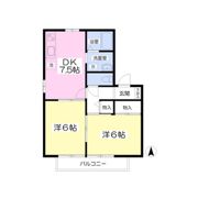 ハイカムールNAKAMURAB棟の間取り画像