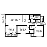 RESIDENCE SAPPORO A23の間取り画像