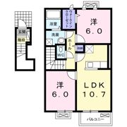 サウスタウン水野 Aの間取り画像