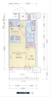 プレサンス太閤通ファシールの間取り画像
