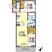 GRAND DーROOM若林西の間取り画像