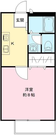 パリハイツ Aの間取り画像