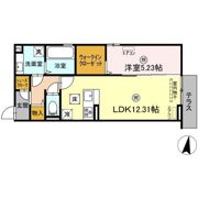 D-room畑沢Bの間取り画像