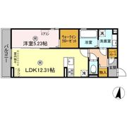 D-room畑沢Bの間取り画像