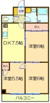 マンション平和の間取り画像