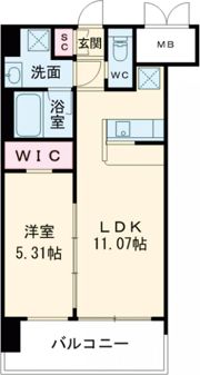 プレジオ八戸ノ里の間取り画像