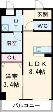 ドメールセプトエトワール椥辻の間取り画像